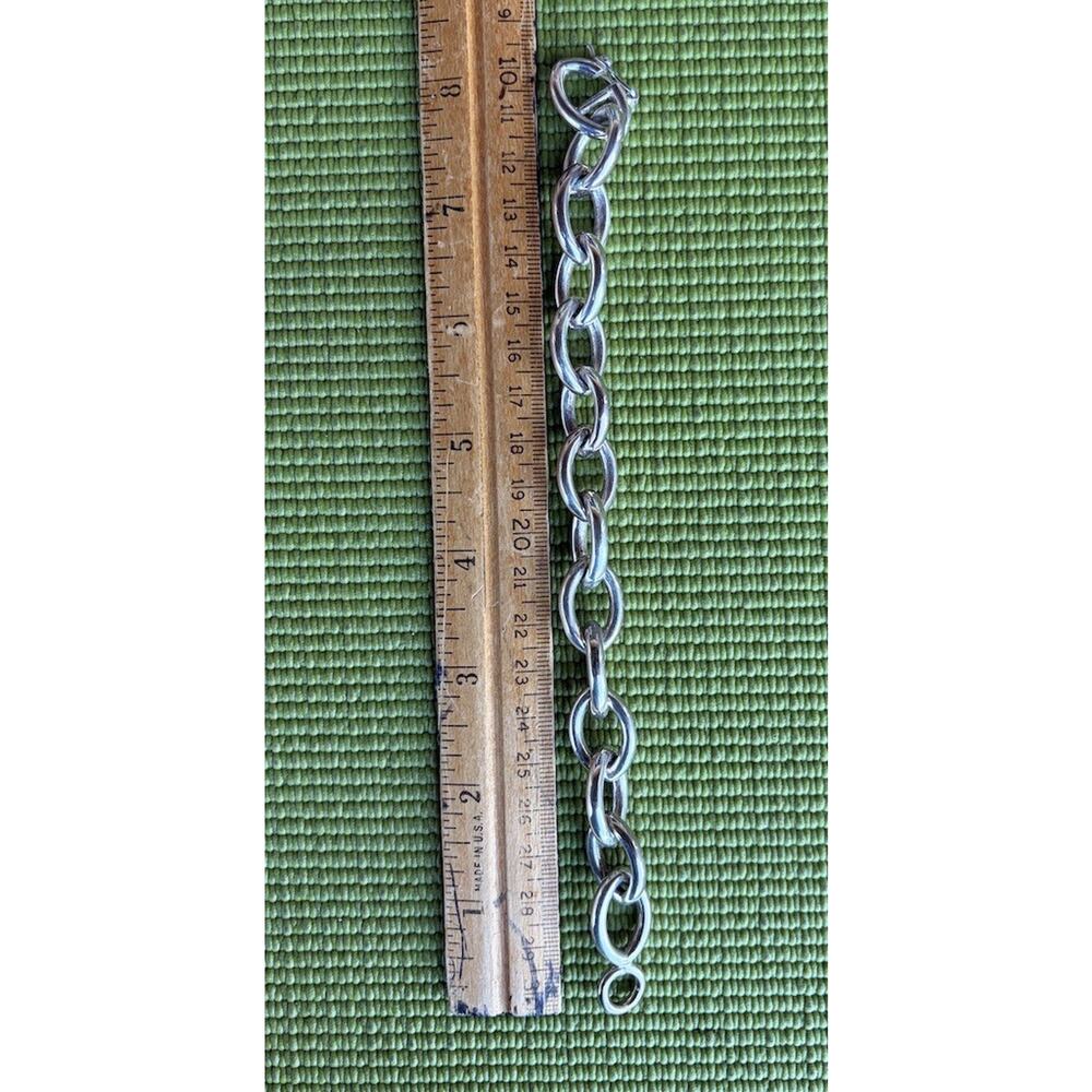 Vintage Peruvian 950 Sterling Silver Heavy Chain Link Bracelet 40g - Picture 10 of 13
